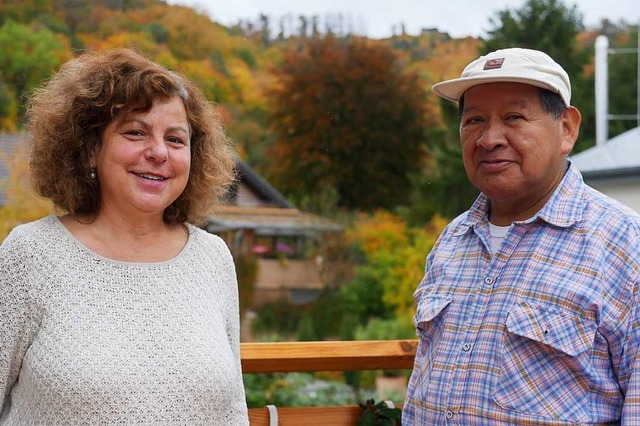 Sonja Haas und Guillermo Tenorio Vitonas in Ebringen  | Foto: Jannik Jrgens