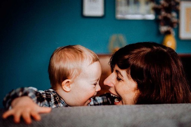 Irina Martius zeigt ihr Familienleben ...ein Kind mit Down-Syndrom entscheiden.  | Foto: Stephanie Helbig
