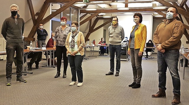 Die geehrten Blutspender im Maulburger Rathaus.  | Foto: Gerald Nill