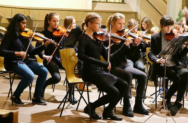 Das Streichorchester  ist ein Aushngeschild der Musikschule.  | Foto: Roswitha Frey