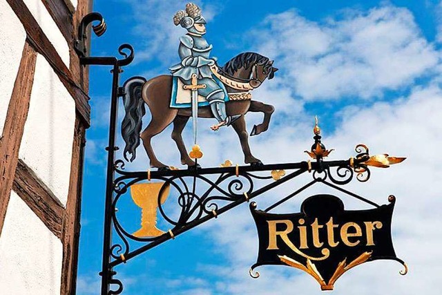 Schild am Ritter in Durbach.  | Foto: honorarfrei