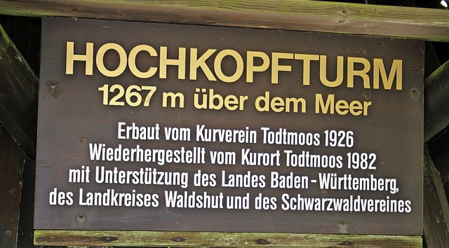 Seit 1926 steht der Hochkopfturm auf d...m nach dessen grundlegender Sanierung.  | Foto: Andreas Bhm