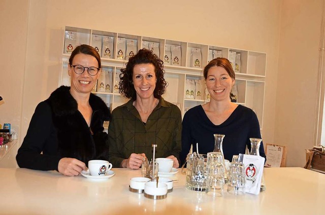 Schwarzwild-Frauenpower: (v. li.) Andrea Jauch, Sabine Elger und Simone Riegger  | Foto: Anita Fertl