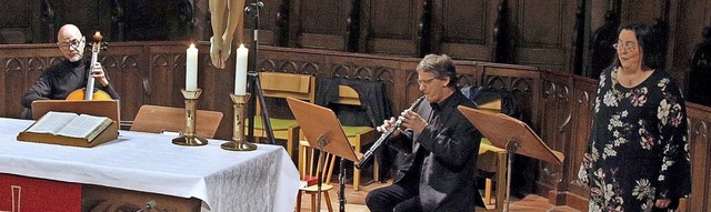 Neben Martin Gro an der Orgel (nicht ...Meier (Violoncello) den Gottesdienst.   | Foto: Heidi Fel