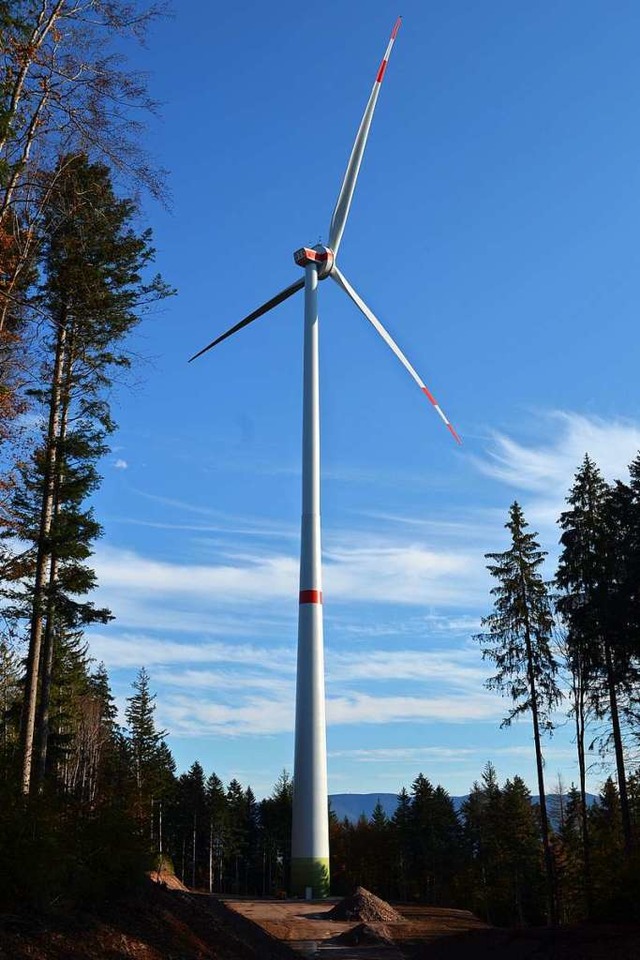 Die Windenergieanlage  3 bei der Kohlh...eit modernstes Windrad im ganzen Land.  | Foto: Nikolaus Bayer