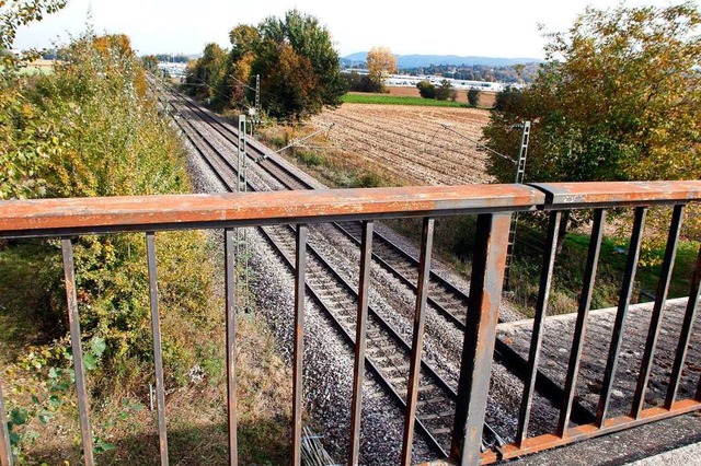 Der Rebweg zwischen Lahr und Kippenhei... Bahngleise. Er soll ausgebaut werden.  | Foto: Heidi Fel