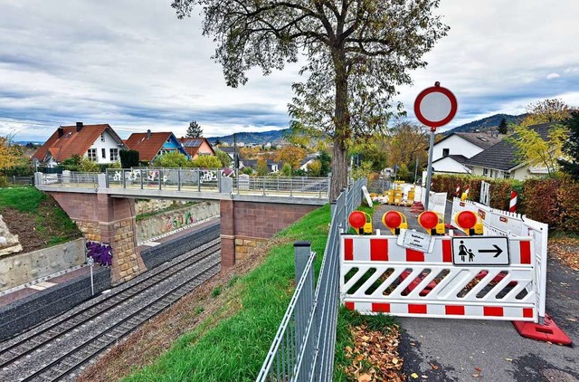 Kein Durchkommen gibt es seit September ber das Teufelsbrckle.  | Foto: Michael Bamberger