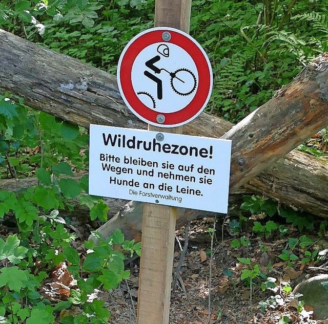 Fr Mountainbiker sollten Strecken im ... werden, rt Frster Klaus Dischinger.  | Foto: Ulrich Senf