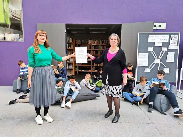 &#8222;Am Max wird Lesen grogeschrieb...im diesjhrigen Lesepreis eingereicht.  | Foto: Schule