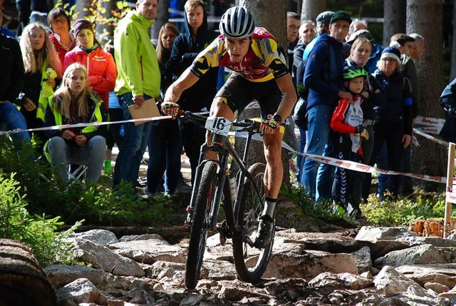 &#8222;Mountainbiker mssen eine Eier ...genen Corona-Kurzsaison demonstriert.   | Foto: Ruoff