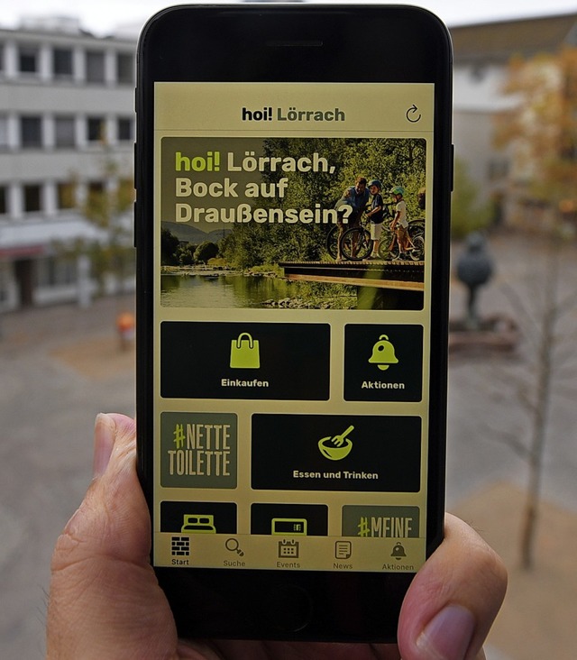 Die &#8222;hoi! Lrrach&#8220;-App   | Foto: Jonas Hirt