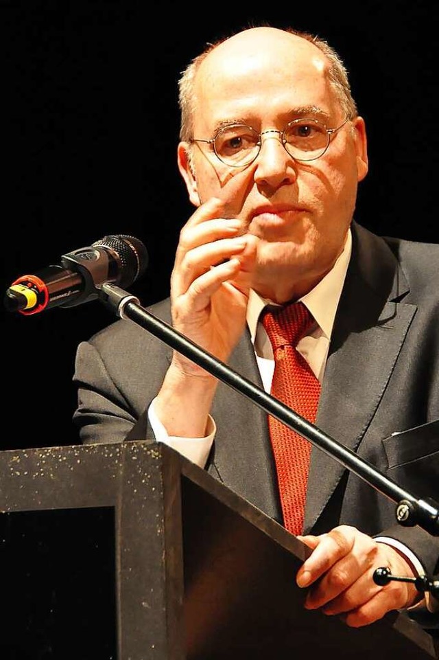 Gregor Gysi 2013 in Basel  | Foto: Annette Mahro