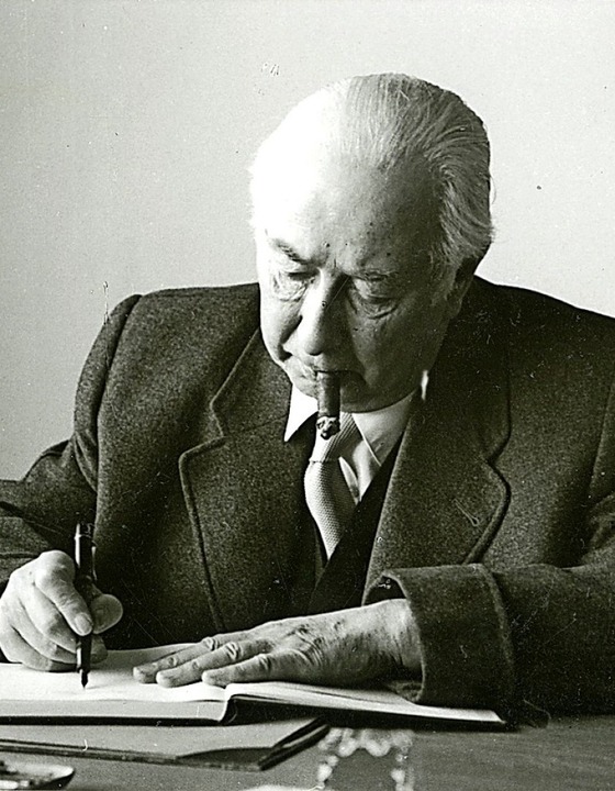Theodor Heuss, Bundespräsident 1949-1959   | Foto: Stadtarchiv Lörrach