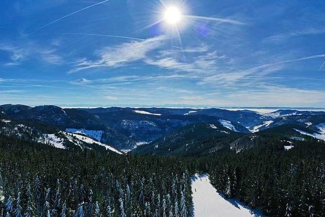 Panorama-Luftbild vom Feldberg bis zum Belchen