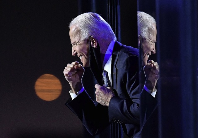 Fr Joe Biden geht nun eine harte poli...; bei der er sich am Ende durchsetzte.  | Foto: ANGELA WEISS (AFP)