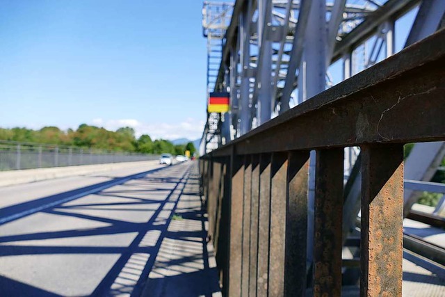 Die Rheinbrcke wird saniert.  | Foto: Susanne Ehmann