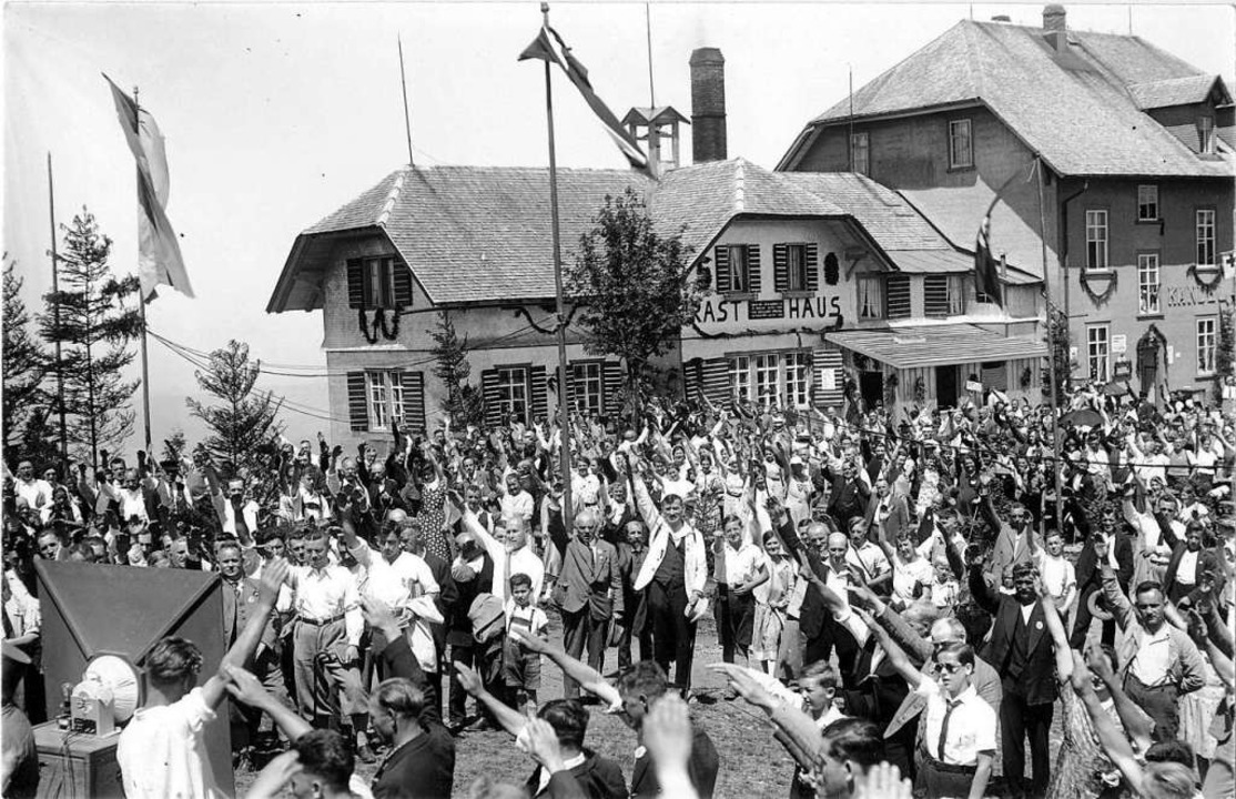 Feier des 50. Jubilums des Rasthauses...rcher Hausberg Kandel im Jahre 1934.    | Foto: Stadtarchiv Waldkirch