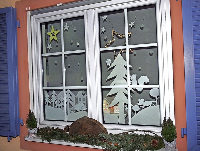 Geschmckte Fenster wnscht sich der H...rrischried, Niedergebisbach und Rtte.  | Foto: Andrea Steinhart