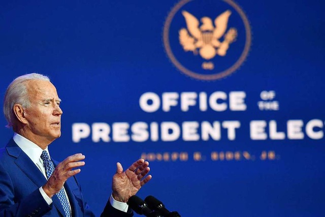Mit Joe Biden verknpfen sich derzeit viele Hoffnungen.  | Foto: ANGELA WEISS (AFP)