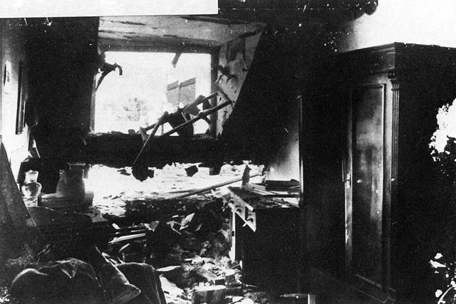 Die ersten Bomben auf Freiburg warfen deutsche Flieger ab