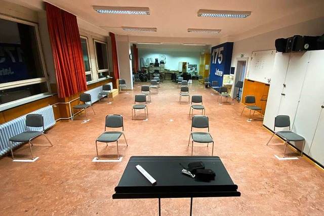 Das Probenlokal des Musikvereins Brombach ist verwaist &#8211; bis auf Weiteres.  | Foto: Katharina Bartsch