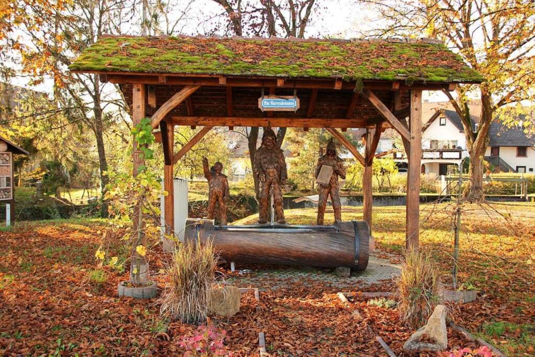 Der von der Narrenzunft Krutstorze ges... gepflegte Narrenbrunnen in Gottenheim  | Foto: Mario Schneberg