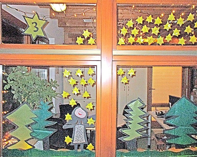 Ein Adventsfenster im Kindergarten  | Foto: Stadtverwaltung Rheinfelden