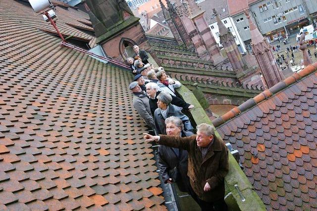 Jugendliche halfen nach der Bombennacht, das Münsterdach zu decken