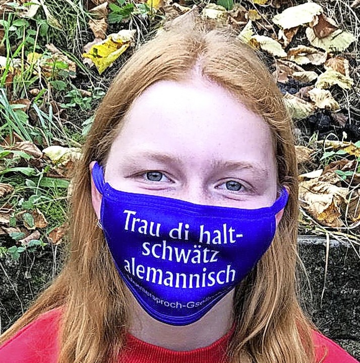 <BZ-FotoAnlauf>Muettersproch: </BZ-Fot...annisch  sollen Maskentrger schwtze.  | Foto: Muettersproch Gsellschaft