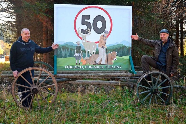 Uwe (links) und Jrgen Schwrer ergrei... Namen ihrer Mitbrger die Initiative.  | Foto: Liane Schilling