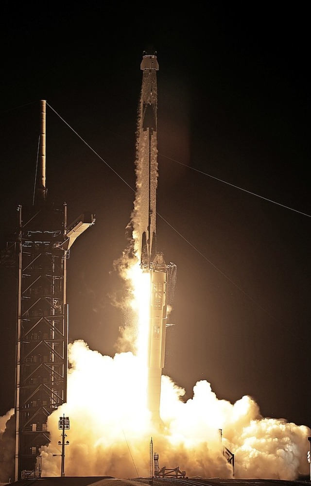 Start der SpaceX-Rakete  | Foto: John Raoux (dpa)