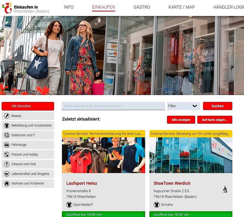 Der Rheinfelder Einzelhandel hat ein neues Schaufenster im