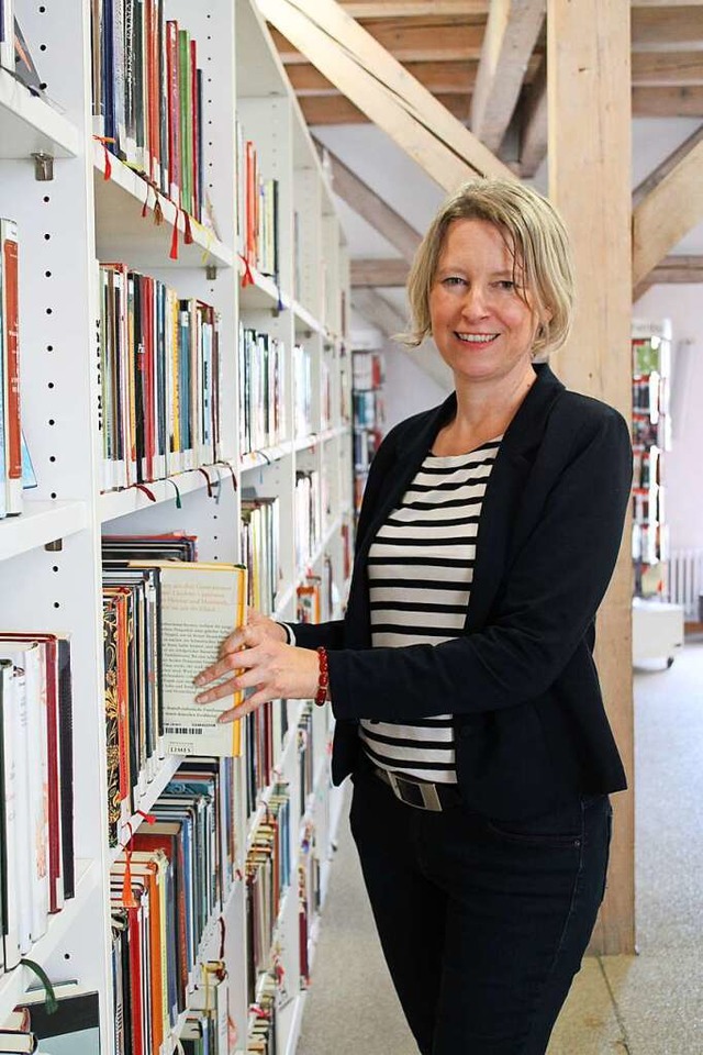 Bibliotheksleiterin Sabine Dietrich  | Foto: Annika Sindlinger
