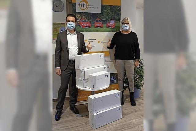 Schutzmasken gespendet