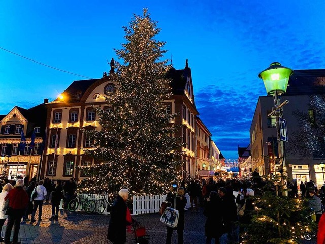 Der Weihnachtsmarkt in Offenburg im vergangenen Jahr.  | Foto: Helmut Seller