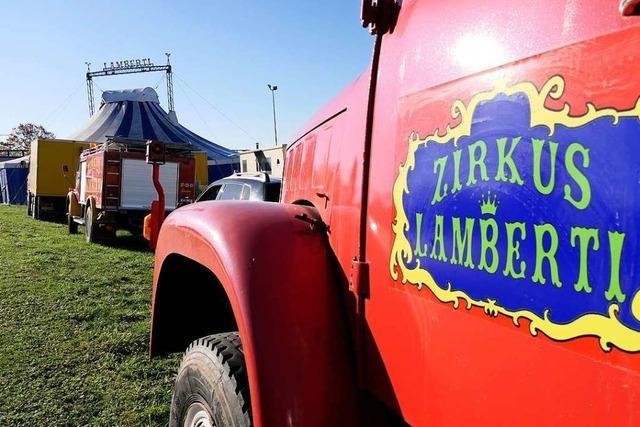 Zirkus Lamberti in Schlatt gestrandet