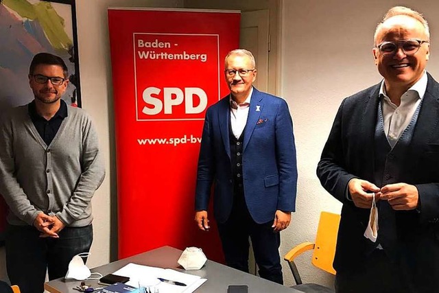 Matthias Katsch (M.) soll Bundestagska...tzender Karl-Rainer Kopf  57-Jhrigen.  | Foto: Helmut Seller