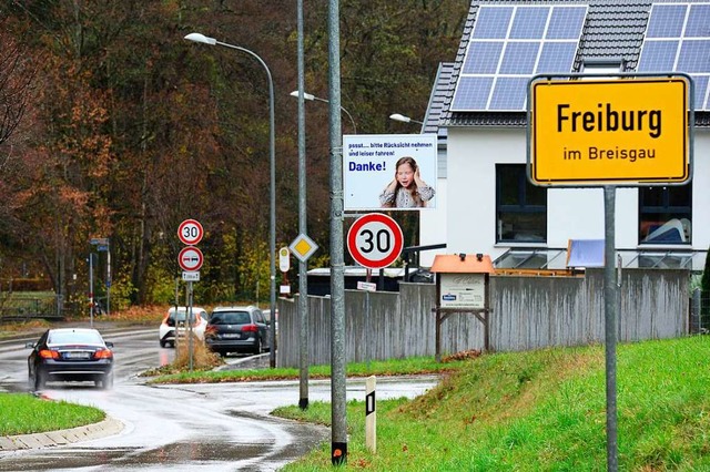 Auch direkt ab dem sdlichen Ortseingang von Gnterstal gilt nun Tempo 30.  | Foto: Ingo Schneider