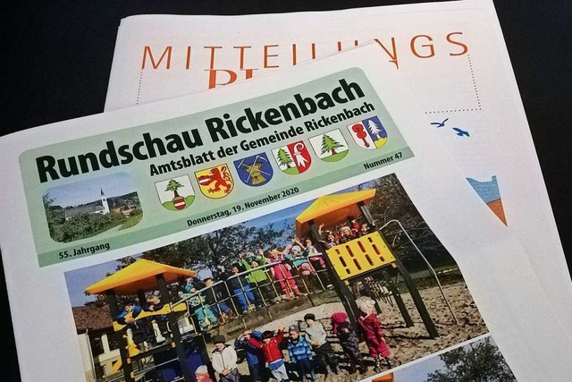 1600 Flyer lagen den beiden Mitteilungsblttern bei.  | Foto: Michael Krug