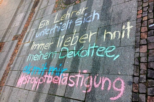 Solche Aussagen von Frauen hat die Off...aufs Offenburger Pflaster geschrieben.  | Foto: Susanne Kernkovius