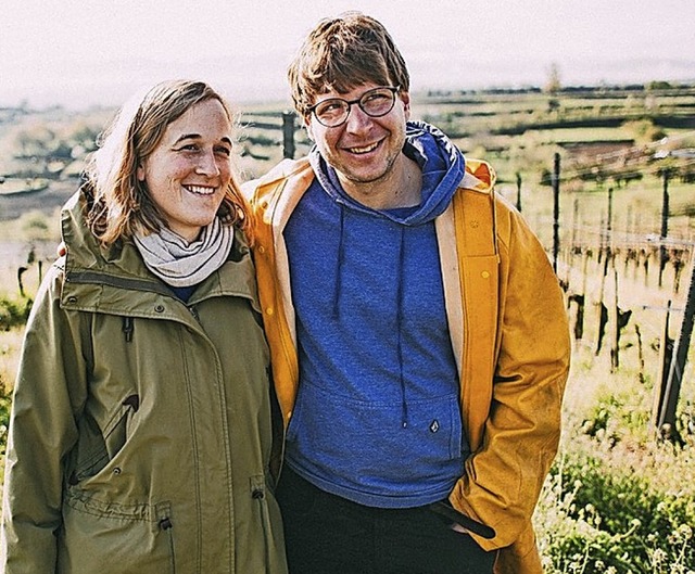 Anne-Christin und Christoph Trautwein vom gleichnamigen Weingut  | Foto: Weingut Trautmann