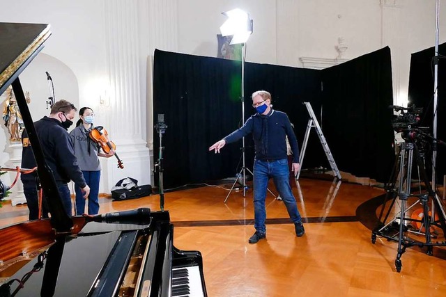 Genaue Planung ist wichtig: Wo sollen ... damit sie richtig im Bild erscheinen.  | Foto: Sebastian Barthmes