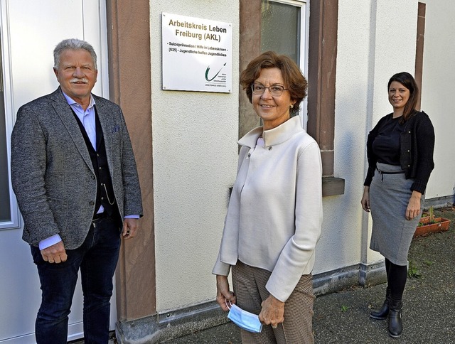 Thomas Nieberle, Brigitte Benzing-Haeg...en sich fr den Arbeitskreis Leben ein  | Foto: Michael Bamberger