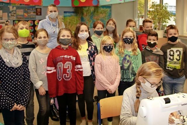 Selbst genhte Masken