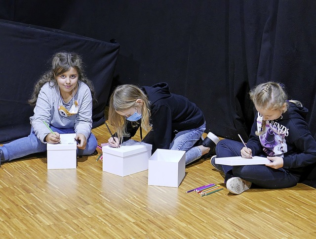 Die Kinder durften sich nach dem Theat...dy mit fantasievollen Apps gestalten.   | Foto: Anna Flckiger