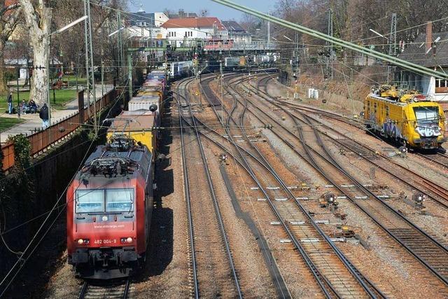 Von 300 Gterzgen tglich sollen 260 durch den Offenburger Tunnel rauschen