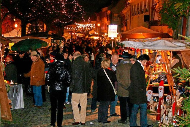 Normalerweise   wrden sich  an diesem...rger Weihnachtsmarkt  abgesagt werden.  | Foto: Herbert Trogus