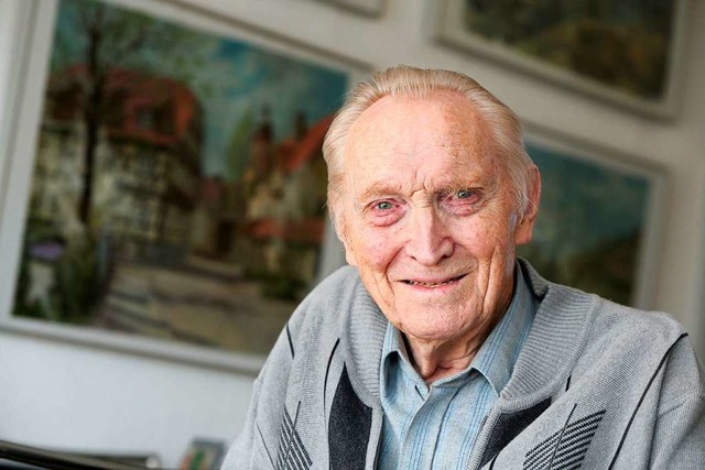 Dieter Schfer vor  seinem 90. Geburtstag  | Foto: Christoph Breithaupt