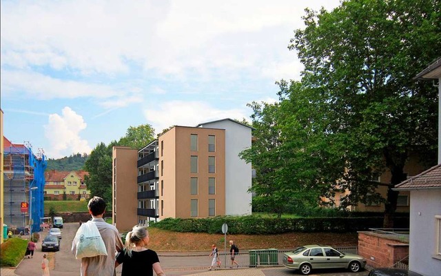 So soll der Neubau in der Ludwig-Frank-Strae aussehen.  | Foto: Baugenossenschaft