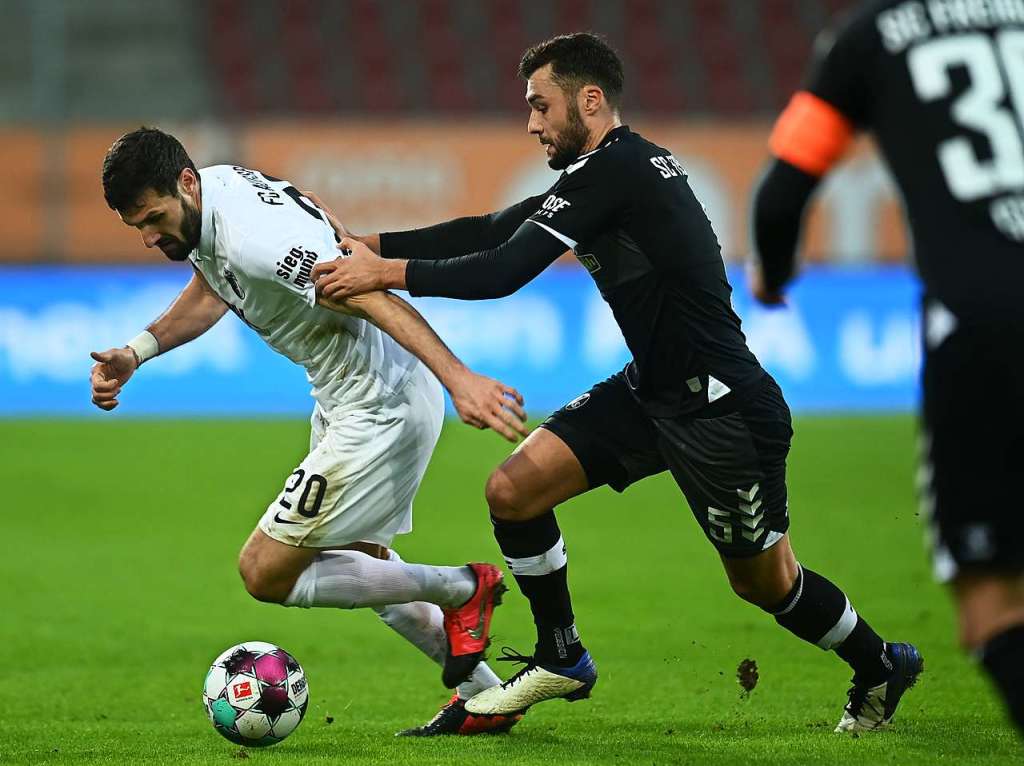 Der SC Freiburg spielt am 9. Spieltag der Bundesliga 1:1 gegen Augsburg.